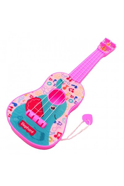 dalimag Chitara, roz, model haios elefant, pana pentru cantat