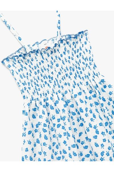 Koton Kids Baby Girl Gipeli Floral Patterned A-Line Suspender Dress