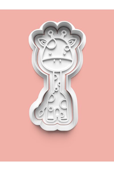 AKTASTORE قالب كوكيز على شكل زرافة لطيف وقالب عجينة السكر