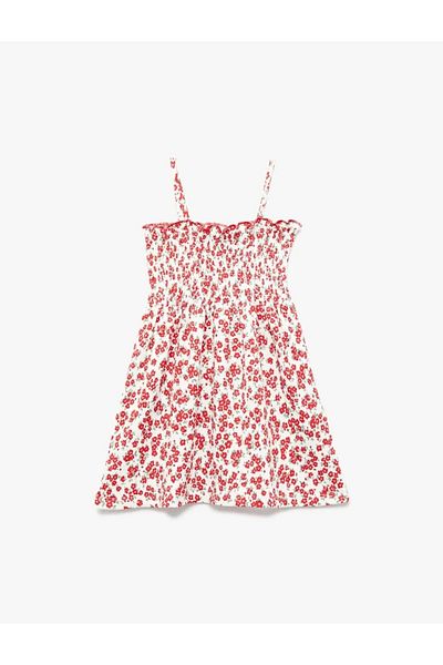 Koton Kids Baby Girl Gipeli A-Line Strap Floral Dress