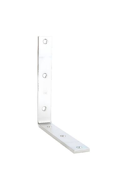 ACE Zinc Plated Durable Inside L Corner Brace Silver 8 x 1-1/4inch