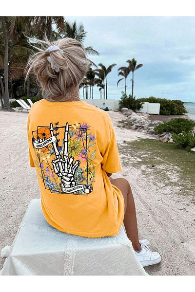 DAXİS Sportwear Company Tricou pentru damă cu decolteu cu imprimeu pe spate