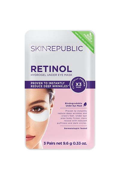 Skin Republic Retinol Under Eye Mask (3 x Pairs) Reduce Crow’s Feet and Deep Wrinkles.