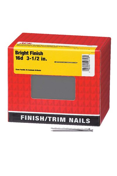 ACE 16D Countersunk Head Bright Finish/Trim Nails Silver 3.5inch