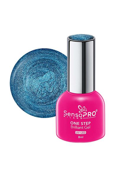 SensoPRO Milano Oja semipermanentă Brilliant într-un singur pas, 8 ml, Blue Paradise #80