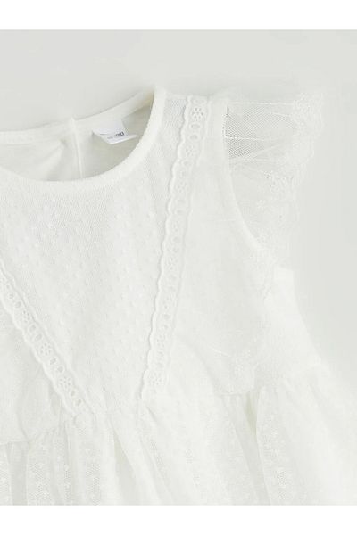 LC Waikiki Lcw Kids Crew Neck Girls Lace Dress