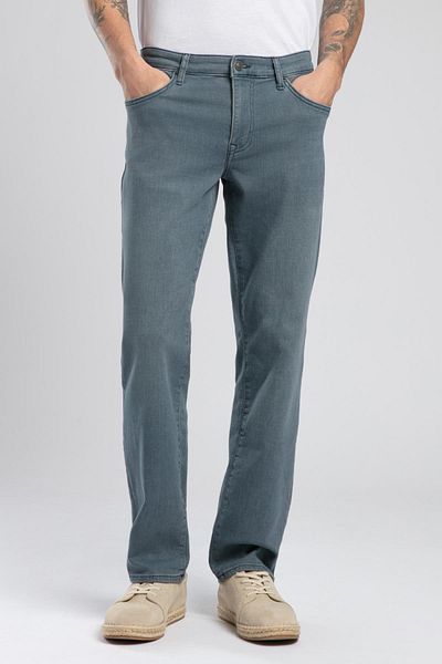 Lee Cooper بنطلون جاجر ذو الخصر العادي ذو القطع الضيقة والساق المستقيمة باللون الرمادي للرجال