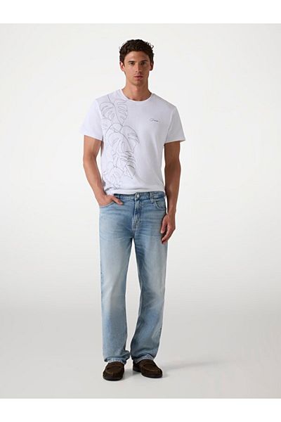 Guess Ss Cn Embroidered Men's Regular Fit T-Shirt
