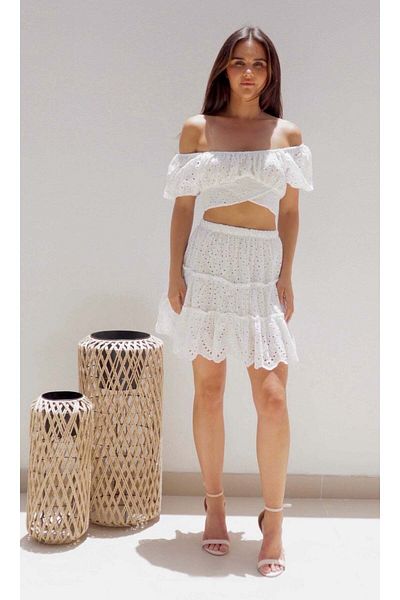 Alorabella Claudia Co-ord - White