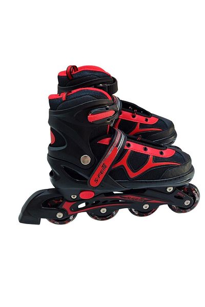 Kelebek Oyuncak 2in1 Adjustable Lighted Red Skates (38-41)