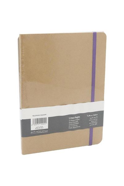 Roco Solid Notebook – A5, 140 Pages (70 Sheets), Lined, Elastic Band