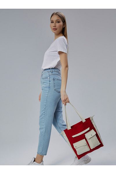 Çınar Bez Çanta Shoulder Bag - Red - Çınar Cloth Bag