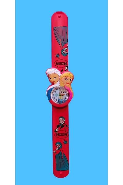 MONİCATİME Elsa Figured Children's Analog Bracelet Wrist Watch (High Quality Surprise Pictured)