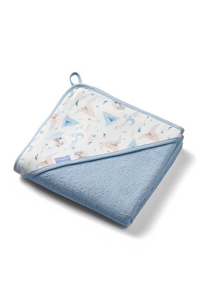 Babyono Prosop baie bumbac soft 100 x 100 cm Babyono Albastru 1552/02
