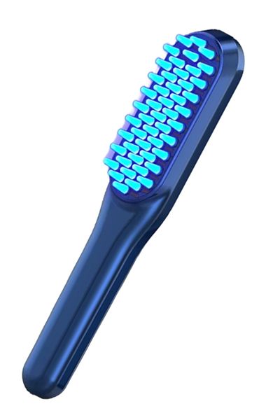 Influential Tech Professional Electric Hairbrush with 49 Massage Heads, Scalp Care, Hair Growth, Blue