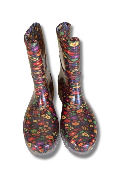 belixspor Women's Boots with Garden and Rain Flowers 36-40 Yellow