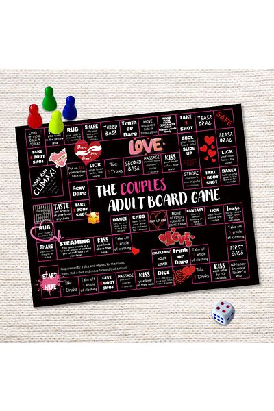 OBRO Couples Adult Board Game - Fun Party Game, 18+