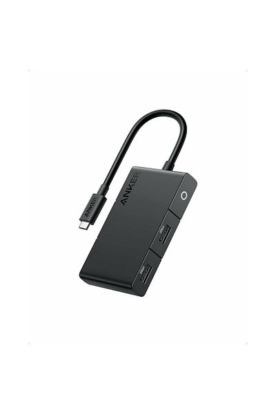 Anker Hub 332 USB-C 5-în-1, HDMI 4K, USB-C 5Gbps, 2 porturi USB-A, alimentare 100W, negru