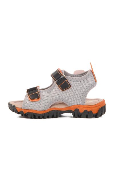 WALKWAY Black-Orange Children's Casual Shoes 25t102 B