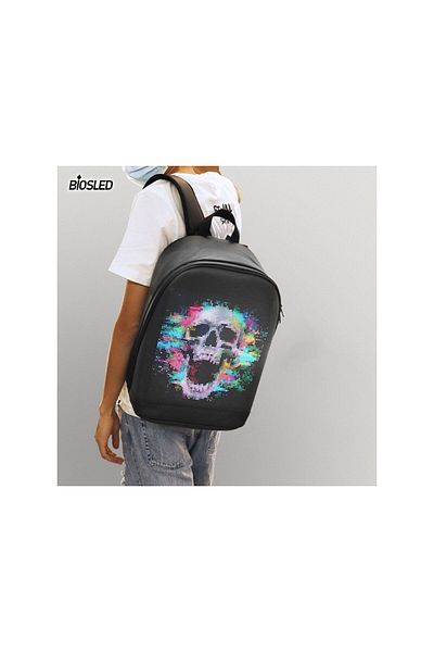 Factory Price - Kiara Smart LED Backpack - Black - 17-Inch