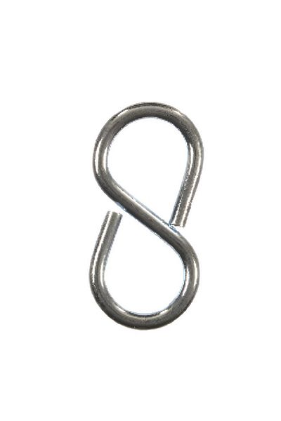 ACE 3-Piece High Quality Zinc Plated Steel Closed S-Hook Silver 2-1/8inch