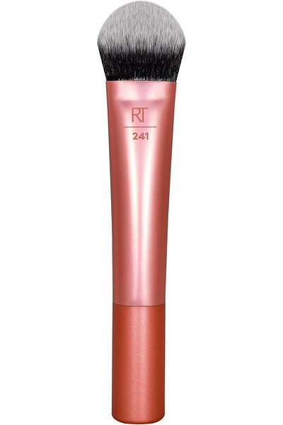 Real Techniques REAL TECHNIQUES Seamless Complexion Makeup Brush, Four Foundation, Primer, And Moisturizer, Makeup &