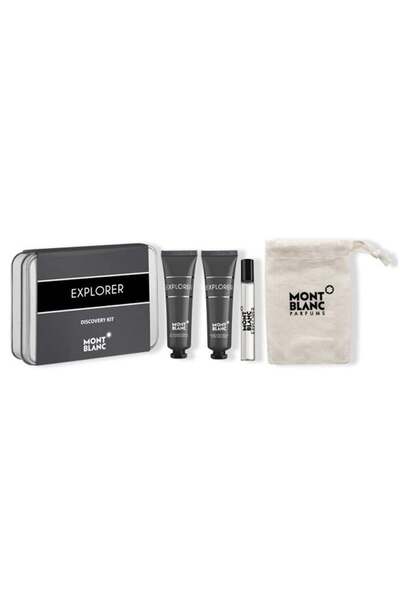 Mont Blanc Set cadou Explorer, Apă de parfum, Bărbați, 7,5 ml + 30 ml After-S...
