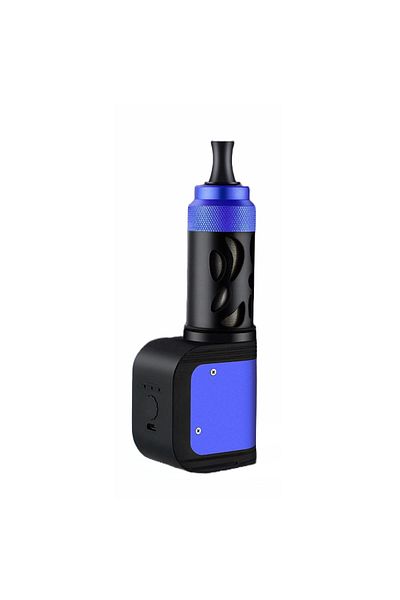 Influential Tech Scrumieră portabilă cu brichetă USB, suport pentru țigări, capacitate mare, 3 mânere, albastră
