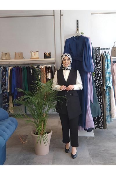 Zühre Women's Vest Hijab Triple Set