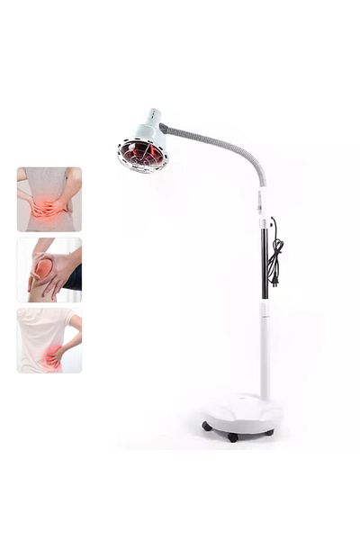 Influential Tech Infrared Physiotherapy Lamp, 275W, Adjustable Height & Temperature, for Pain Relief, White