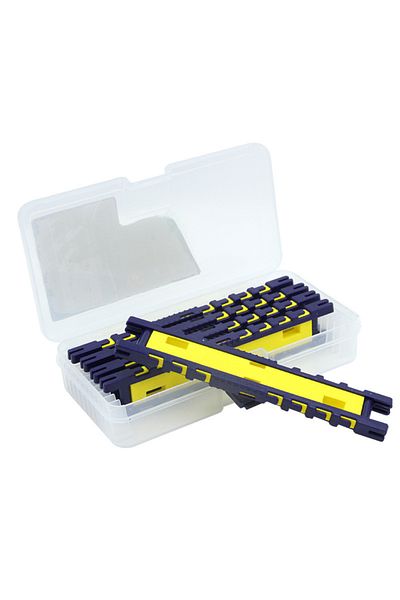 FishEdge Cutie de depozitare pentru monturi RIG BOX, include 5 plăci de spumă și știfturi pentru fixarea monturii