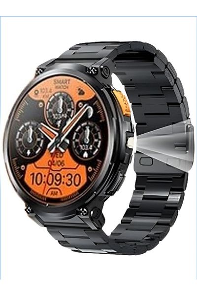 MACON Haino Teko RW-57 Max Waterproof Smartwatch With Large Screen AMOLED Display Built in Flash Light 3 P