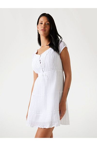 Guess Rochie Sl Ciel Gauze pentru damă, în linie A