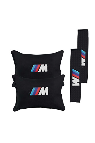 otomind Bmw M Logo Nakışlı Oto Yastık Seti
