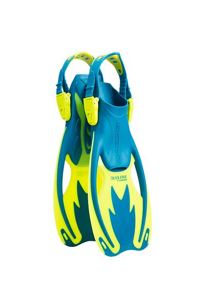 Cressi Rocks Children's Diving Flippers Blue/Yellow S/M
