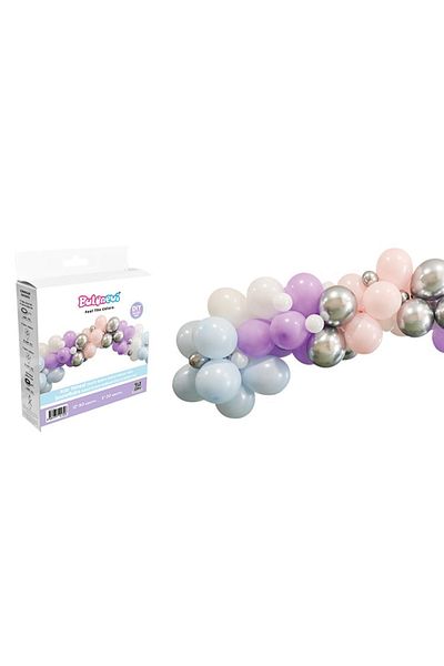 BalonEvi Balloon Decoration Set Snowflake Themed 72 Pieces