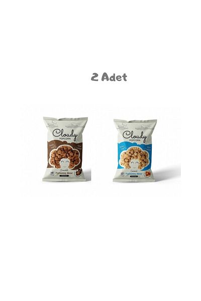 Cloudy Chocolate + Caramel Popcorn (Pack of 2)