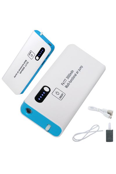 FishEdge air pump, oxygenator for live bait fishing, 3000 mah battery included, flashlight, USB