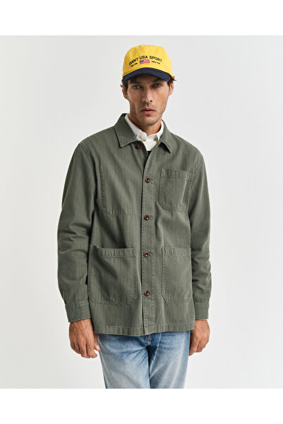 Gant Erkek Yeşil Regular Fit Klasik Yaka Gömlek