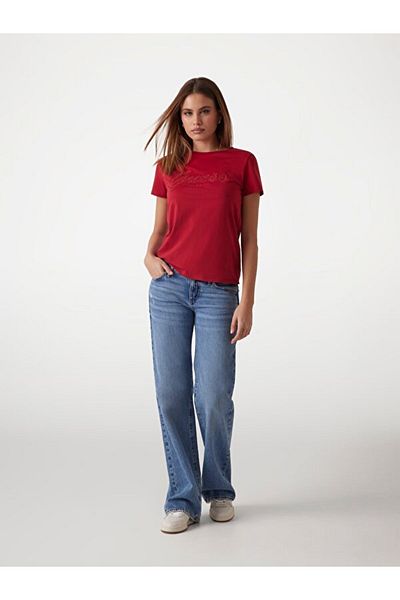 Guess Ss Script Women's Regular Fit T-Shirt