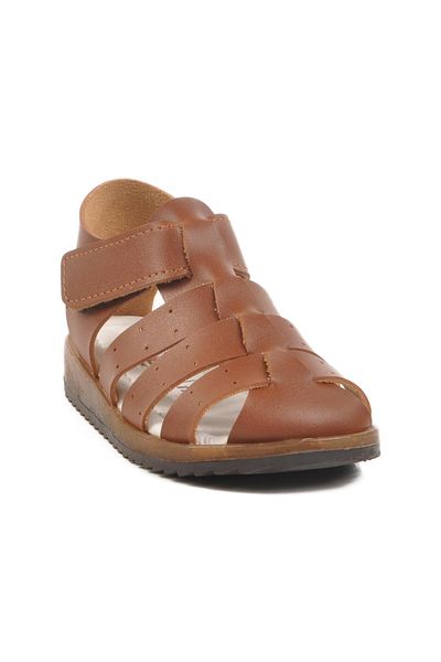 WALKWAY Tan Kids Sandals 17370 B