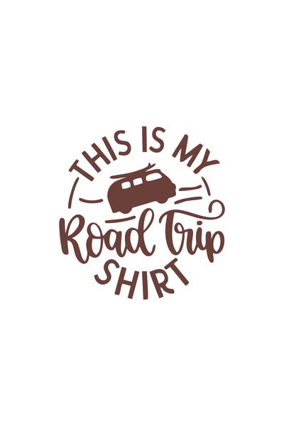 Reysa Tasarım هذه ملصق قميص رحلة الطريق الخاص بي مقاس 17 × 17 سم بني