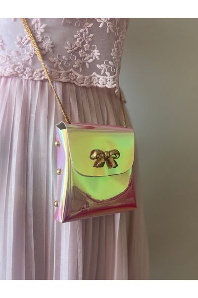 Mukteza Metallic Pink Girl's Bag