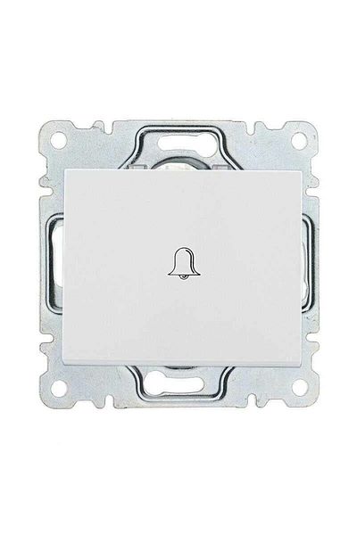AC BOX White bell button light frameless - compatible frame for socket and switch