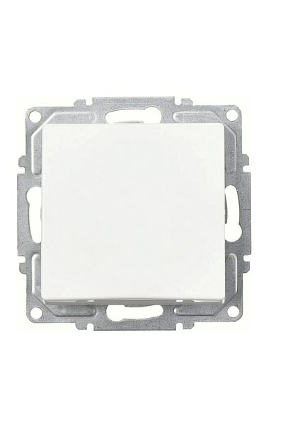 LiderGlobal Visage white single switch frameless - compatible frame for socket and switch