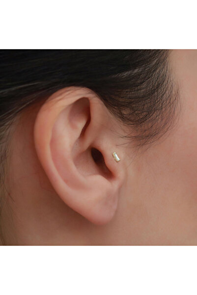 Bayar Gold 14 Ayar Altın Baget Tragus Piercing
