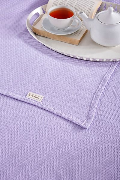 Naturosa Single Lilac Color Diamond Pique 100% Cotton 160 X 220 cm