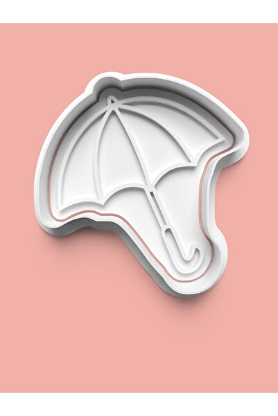 AKTASTORE قالب كوكيز على شكل مظلة وقالب عجينة السكر