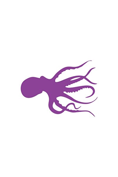 Reysa Tasarım Octopus Sticker 17X17 cm Purple