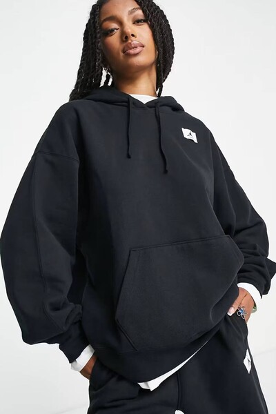 Nike Jordan Flight Fleece oversized Hoodie Γυναικεία oversized Φούτερ με φαρδ...